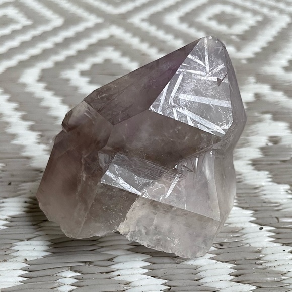 Lg Smokey Amethyst Quartz Crystal Point | Amethyst Smoky Quartz from S Africa - Picture 7 of 9